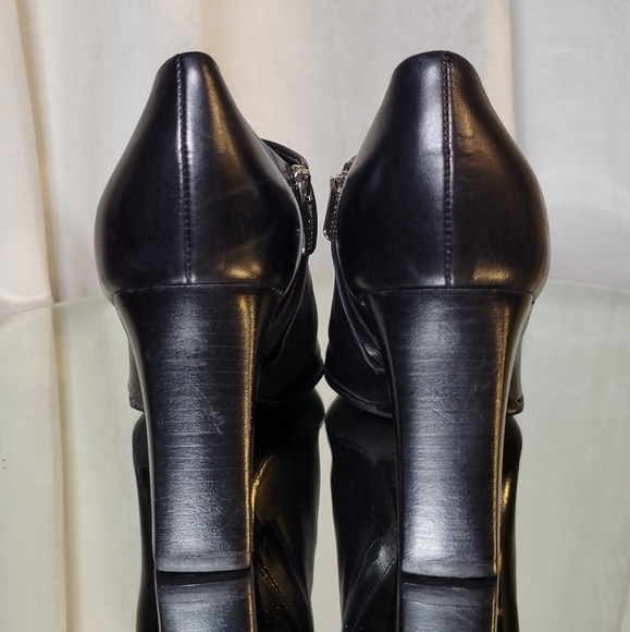 New SERGIO ROSSI Black Square Toe Bootie - Picture 3 of 10